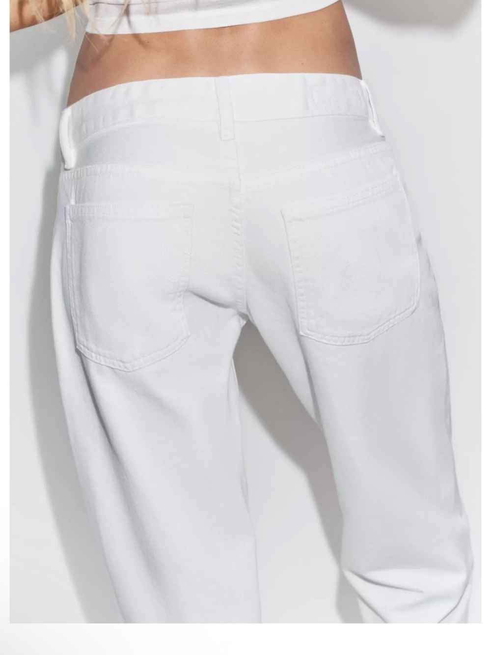 Zara White Wide Leg Jeans - Picture 5 of 5